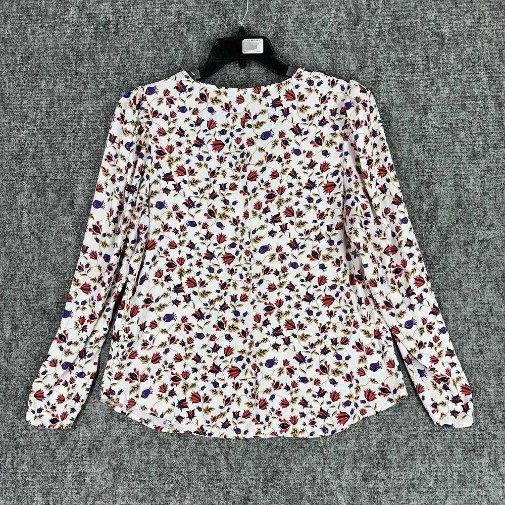 Banana Republic‎ Blouse Womens L Ditzy Floral Long Sleeve Romantic Feminine Chic